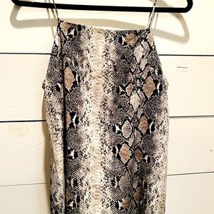 snakeskin tank